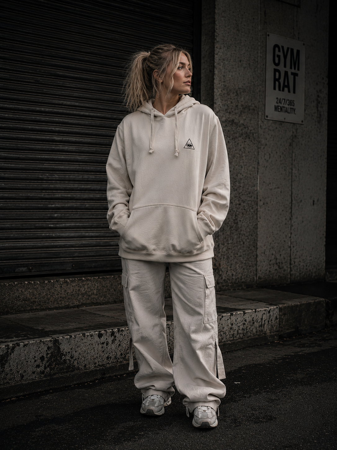 HOODIE BEIGE DARK COLECTION